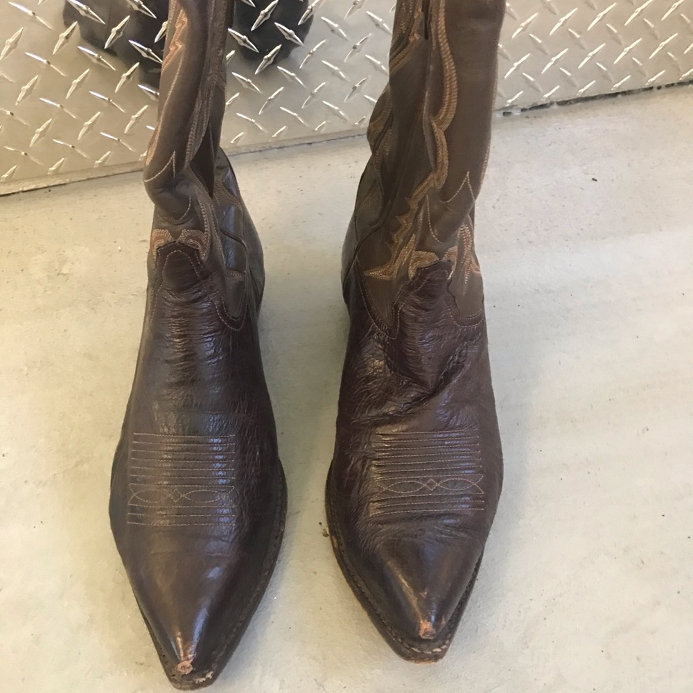 Men’s vintage Tony Lama shark skin Boots